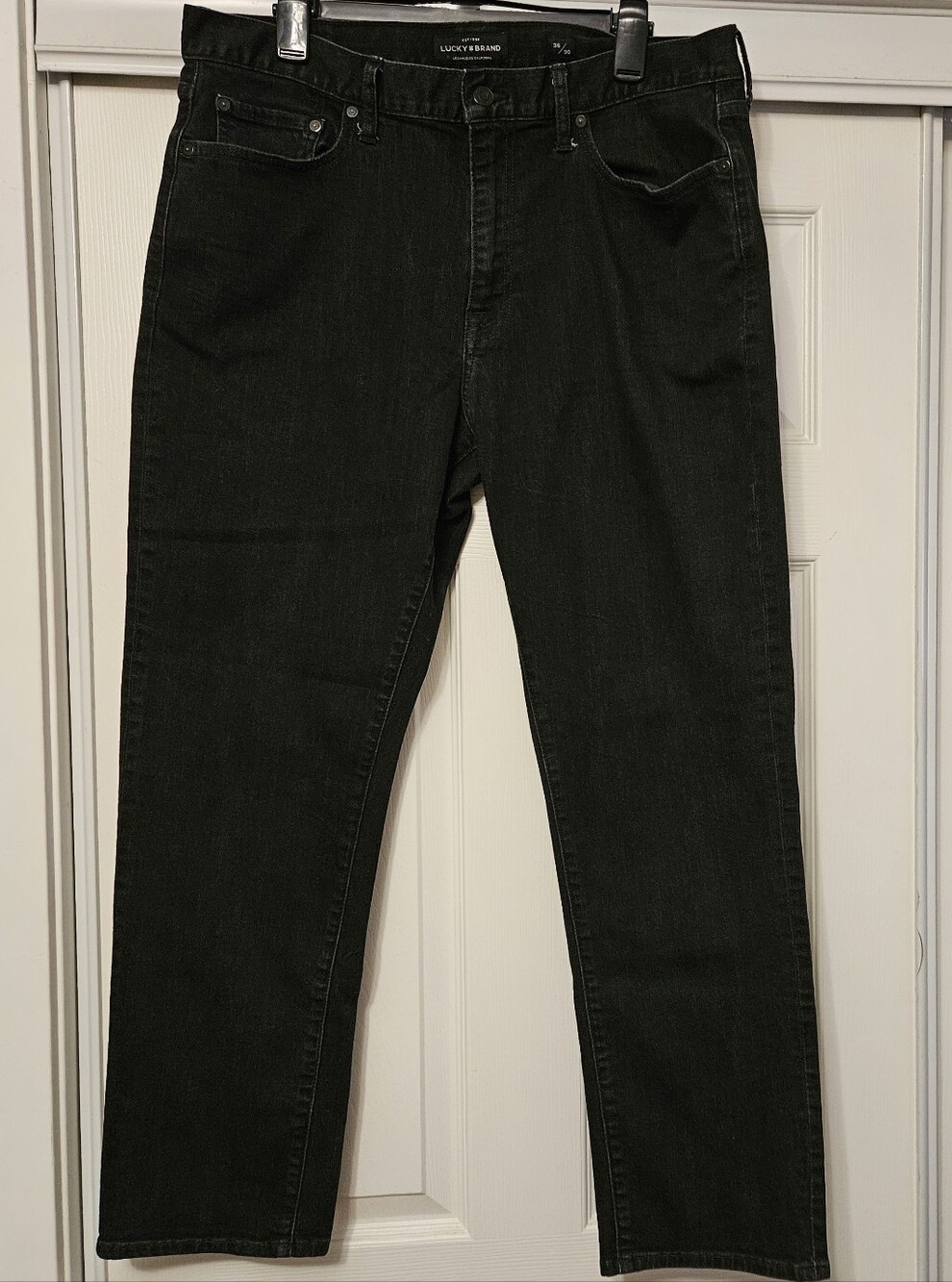 Lucky Brand Men's Black Straight-Leg Jeans